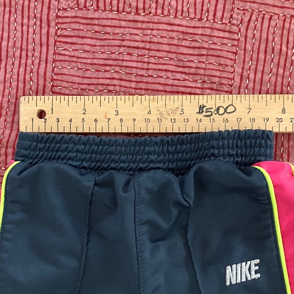 Nike Kids size 18 months Black Joggers with Red and neon Yellow Stripes - Picture 3 of 10